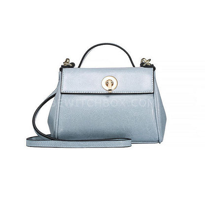 Blue Cowhide Shoulder Bag