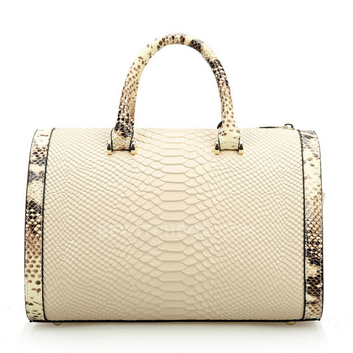 Contrast Serpentine Tote