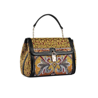 Color Embroidery Satchel