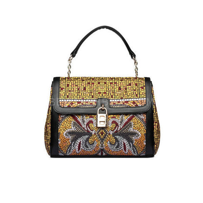 Color Embroidery Satchel